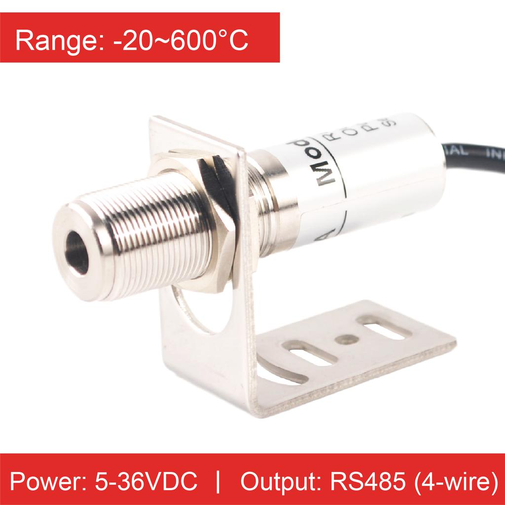 RS485 Output Compact Infrared Thermometer Non-Contact Temperature Sensor High Precision Industrial Transmitter
