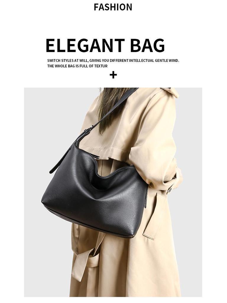 Spring 2025 Versatile High-End Large Capacity Bucket Handbag