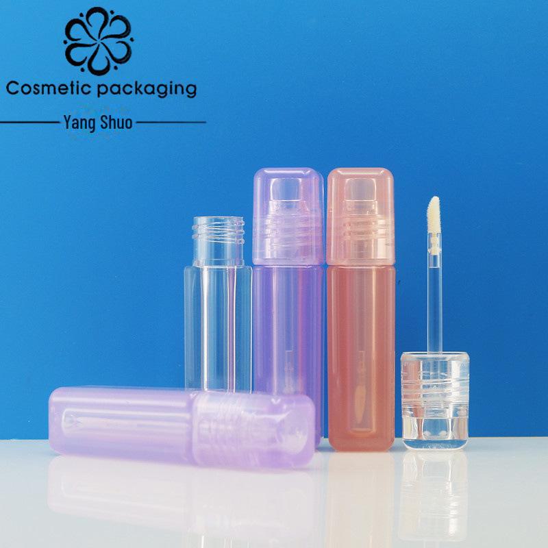 5 мл квадратный прозрачный тюбик для блеска для губ - пустой, с толстыми стенками, прозрачная косметическая упаковка