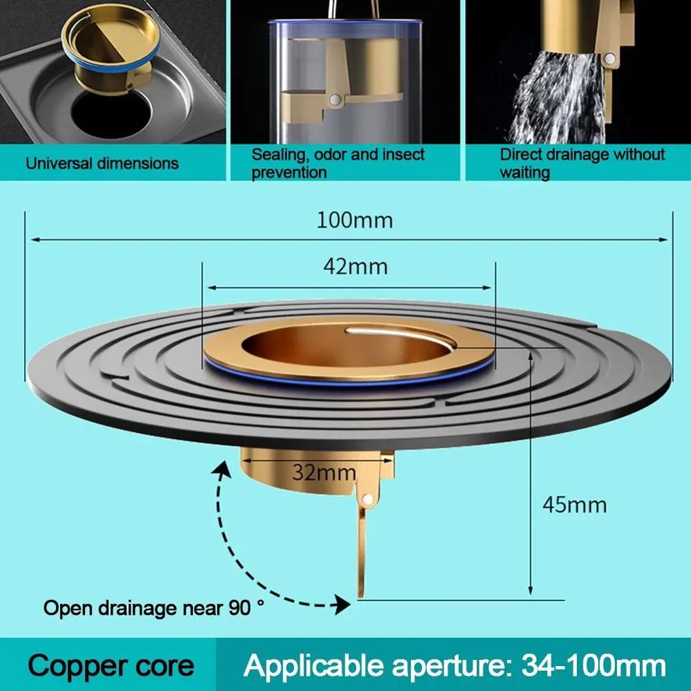 Фильтр для предотвращения обратного потока в сливном отверстии пола Exquisite Fast Draining Filter