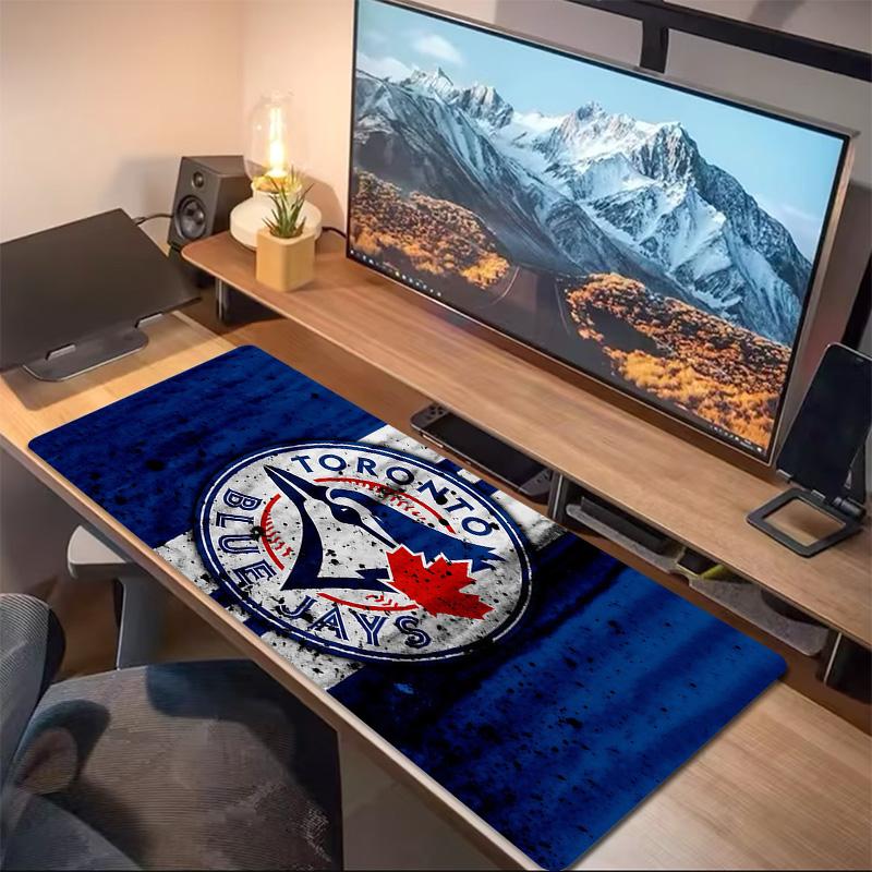 Toronto Blue Jays Print Cushion Non-slip Laptop Tablet Big Mousepad XXL Mat Mini PC Playmat With Lock edge
