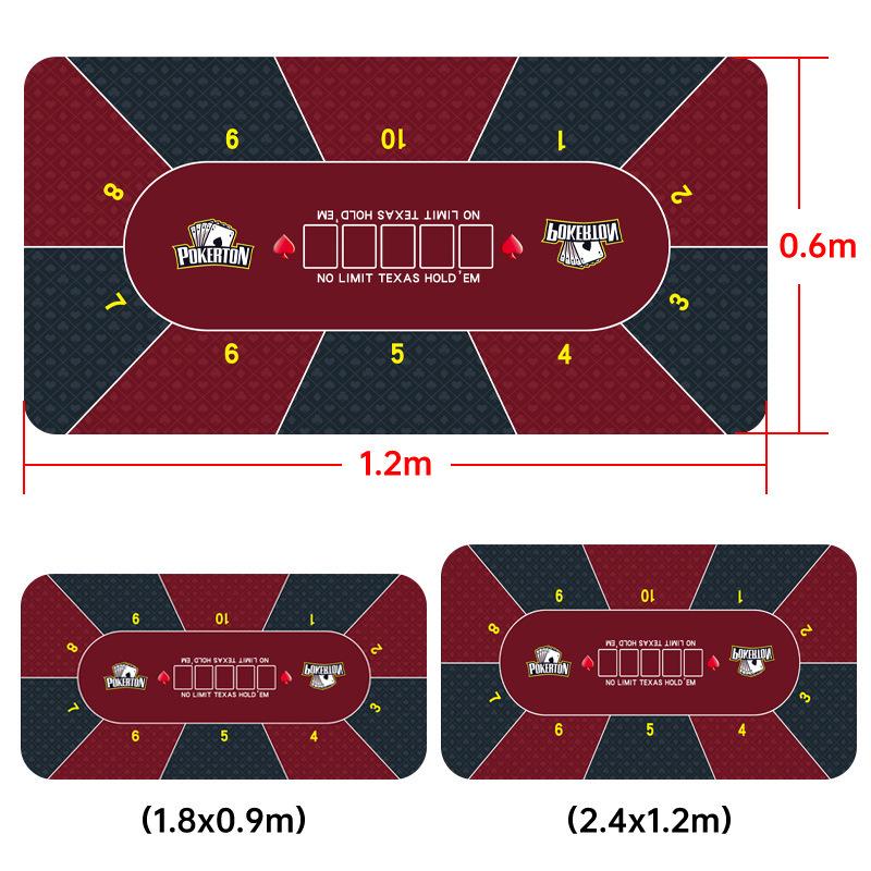 Популярный нескользящий резиновый коврик для стола и коврик для мыши для Техасского Холдема Гуаньдана