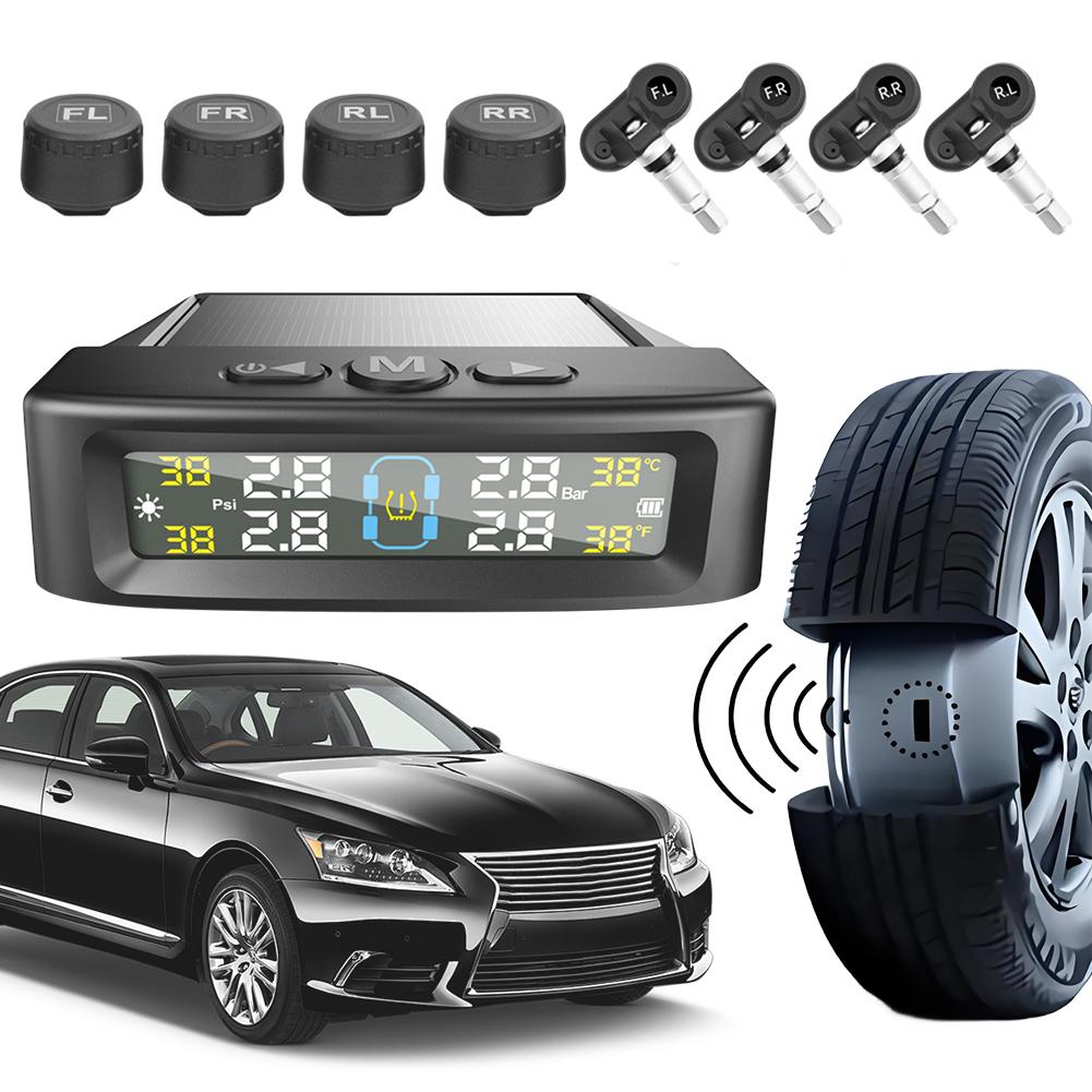 Tire Pressure Monitoring System 4 Sensors Tire Pressure Monitor System Universal TPMS for Car Sedan SUV