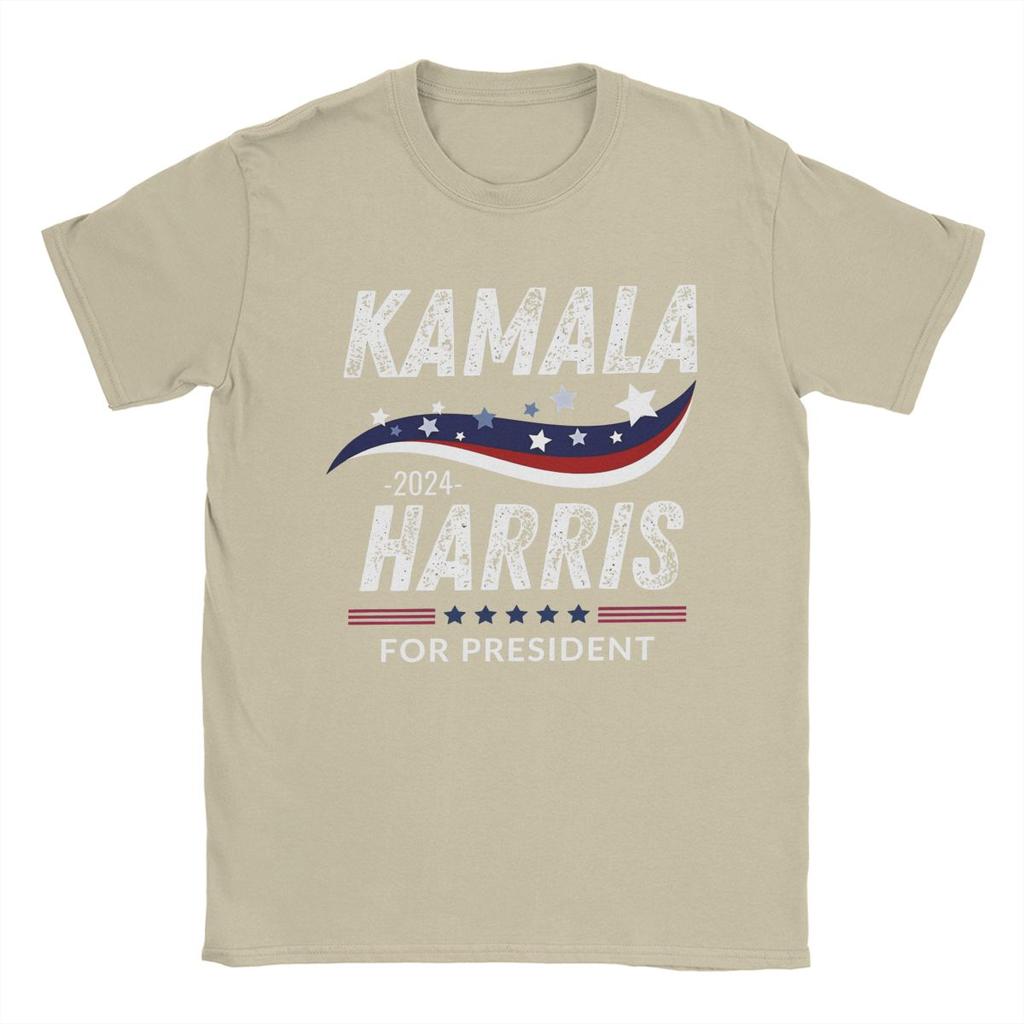 Kamala Harris President Election T Shirts Apparel for Men Women 100% Cotton Fun T-shirt Short Sleeve Tops Birthday Gift