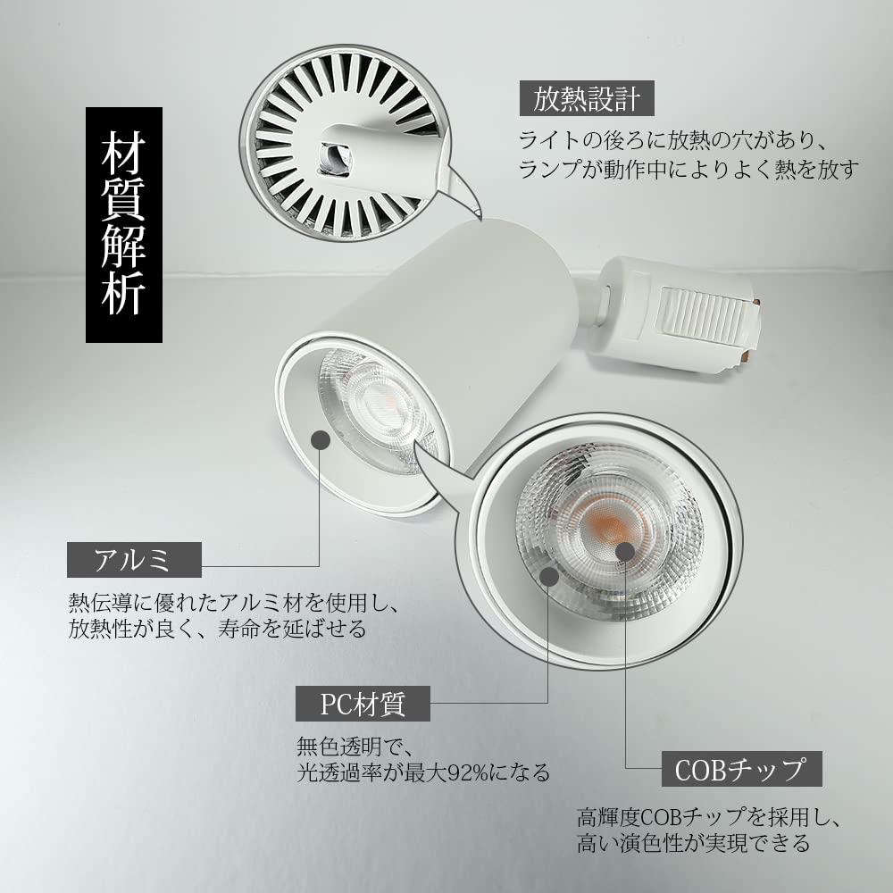 Allegro Lighting Точечный светильник для шинопровода, Встроенный светодиодный светильник для шинопровода, Эквивалент 60 Вт, 7 Вт встроенный светодиод, Лампа не требуется, Регулируемый угол, Легкий