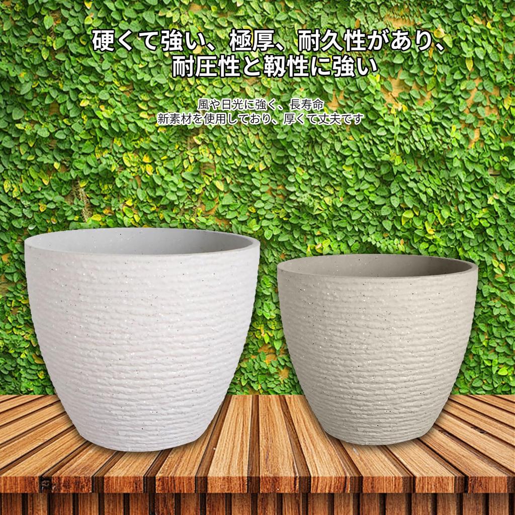 DADAGUAI Кашпо для комнатных растений со средним цветочным горшком Стильное с дренажем для помещений и улицы Круглое цветочное пластиковое блюдце, Размер, Утолщенное,