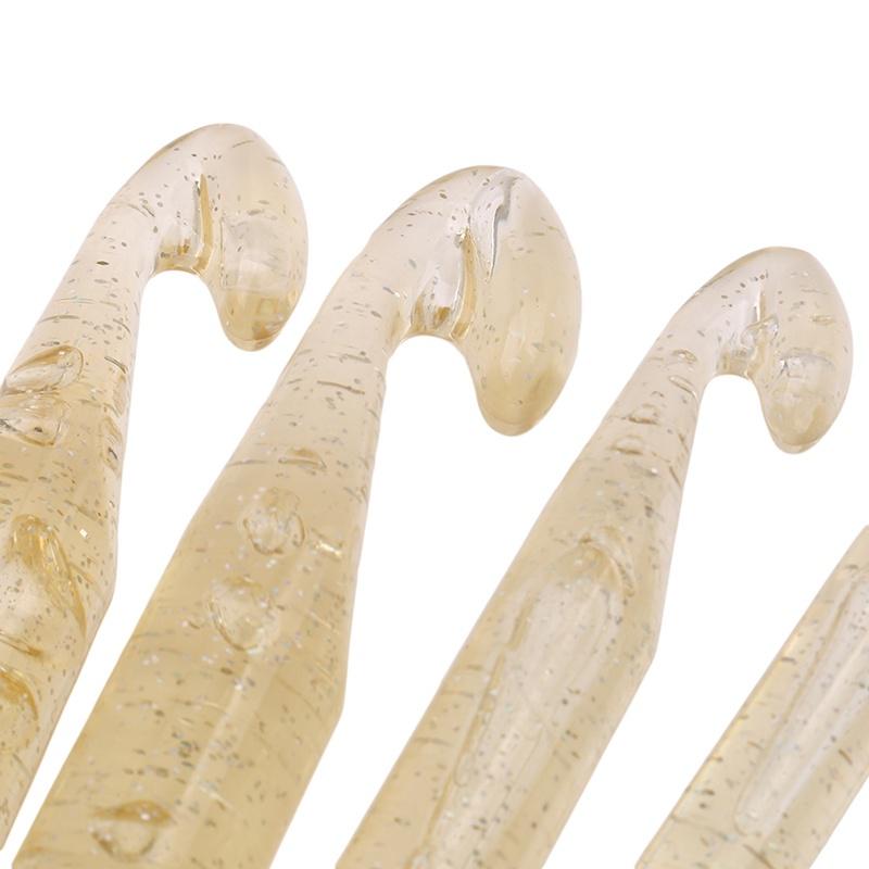 Спицы для вязания Толстая шерсть Инструмент Большой размер Крючок для вязания Пластик Прозрачный Крючок для вязания