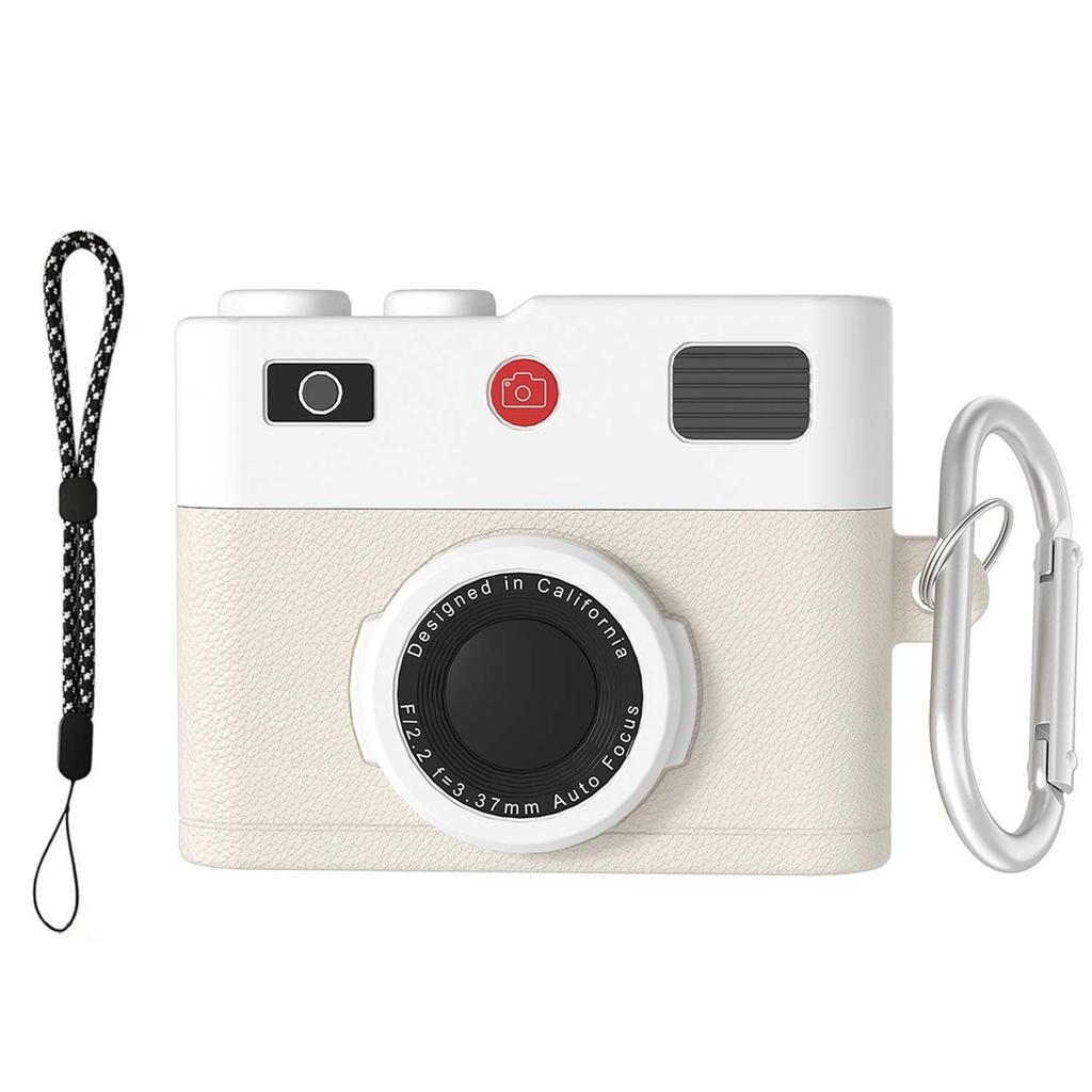 Для AirPods Pro 3 Чехлы для наушников Ретро 3D Дизайн камеры Защитный силиконовый противоударный чехол-накладка для AirPods Pro 3 со шнурком