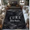 The Cure Crystal Velvet Rug, Custom Name Text Personalized Non‑Slip Floor Mat for Home Decor Gift
