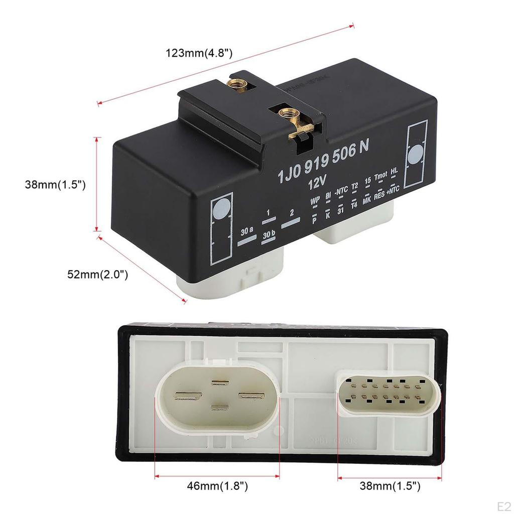 Модуль управления вентилятором охлаждения 1J0919506N Реле радиатора для Volkswagen