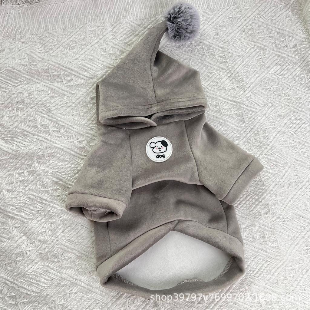 Double-layer Composite Thickened Crystal Super Soft Velvet Autumn and Winter Bipod Pet Dog Dog Clothes Cat Small Medium and Large Dog