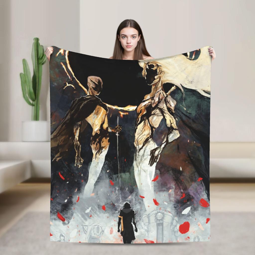 Warm Soft Blankets Airplane Travel Clair Obscur Expedition 33 Game Bedding Throws Flannel Bedspread For Home Decor Sofa Bed