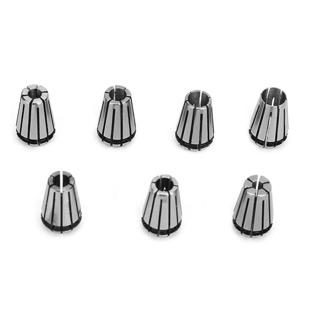 7PCS ER11 5mm Motor Shaft Holder Extension Rod ER11 1?7mm Spring Collets Set