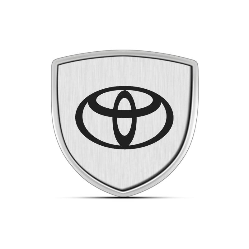 1Pcs 3D Metal Auto Door Shield Emblem Car Body Badge Sticker Styling for Toyota TRD Camry Corolla Yaris Chr Auris Avensis T25
