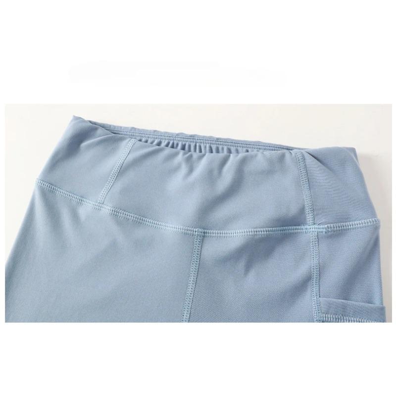 Новые спортивные штаны для девочек-подростков, летние тонкие детские быстросохнущие колготки, однотонные леггинсы с защитой от комаров, штаны «Акула» для 12, 13, 14 лет