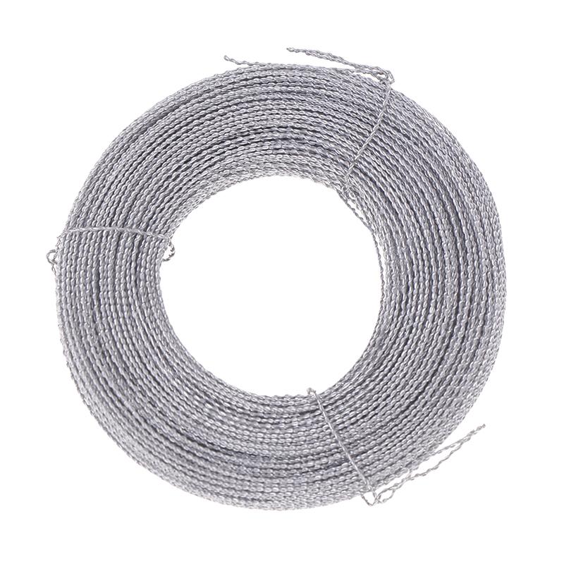 Комплект пломбировочных пряжек для электросчетчика Широко используется Железная нить Пломбировочный провод Двужильный 40 м/рулон