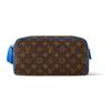 Косметичка Monogram Canvas с кожаной отделкой Мужская косметичка Коричневый Синий M46763