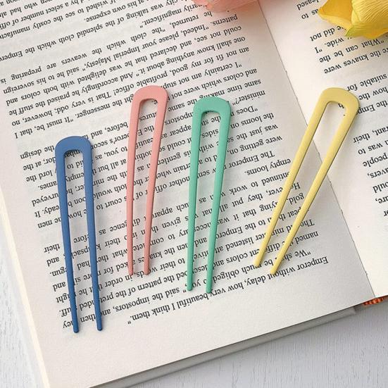 Французская палочка для волос U-образной формы, большая заколка для густых длинных волос, металлическая шпилька, декоративная надежная фиксация, держатель для пучка