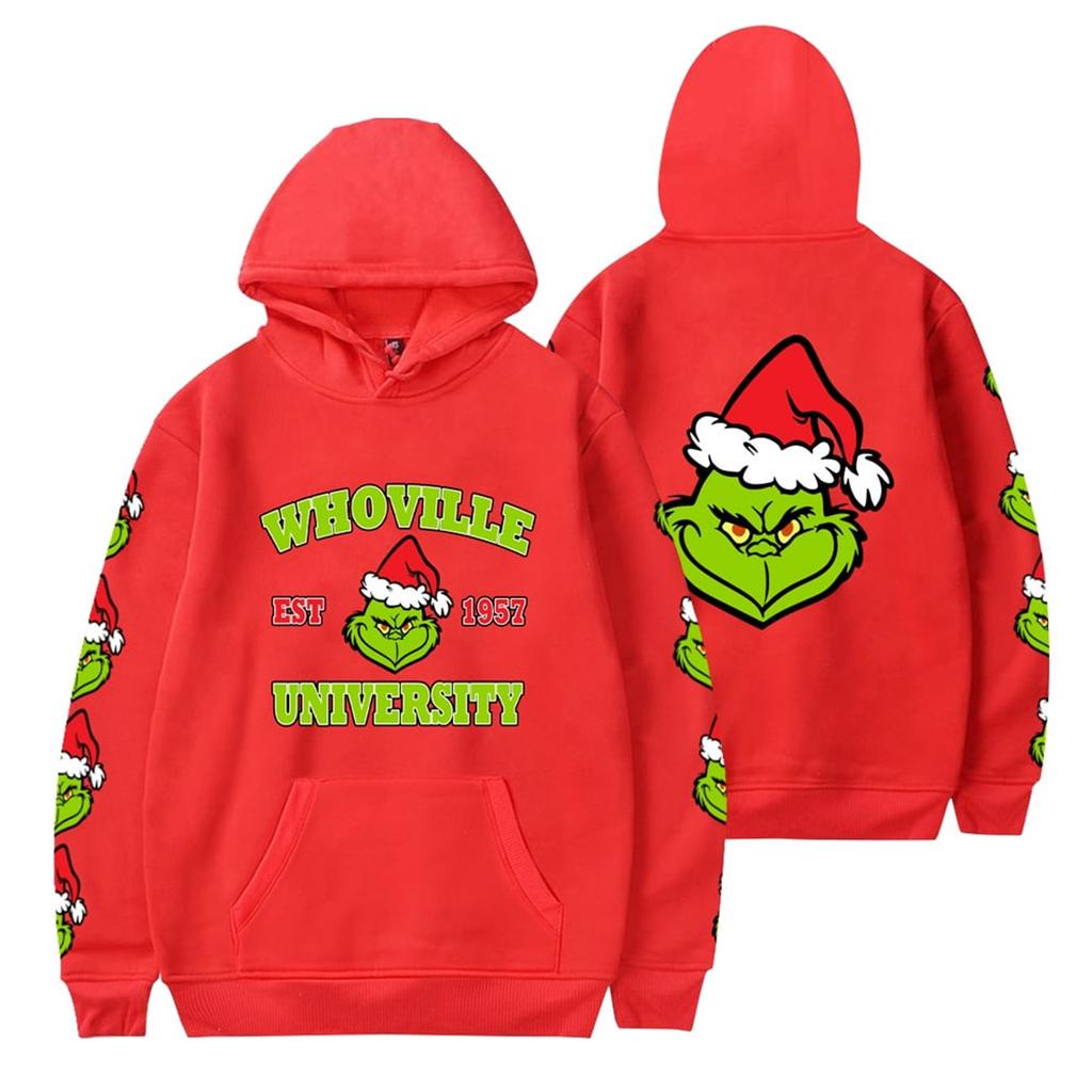 Модный свободный мужской и женский свитер с капюшоном с длинным рукавом и принтом