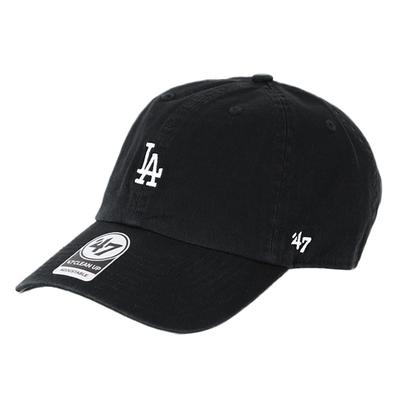 Кепка 47 Brand 47 Clean Up с мини-логотипом, мужская и женская кепка, маленький логотип, Forty Seven Dodgers, черная, свободный размер
