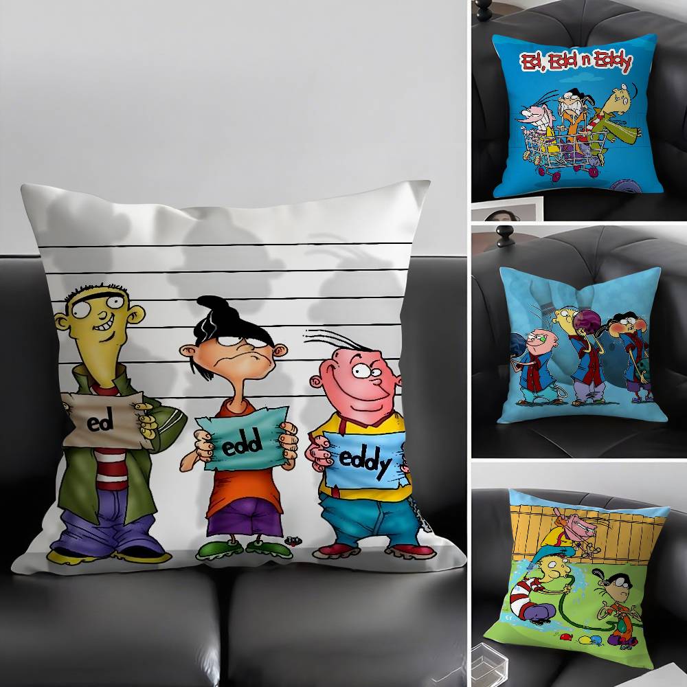 Наволочка E-Ed Edd N Eddy для дома, общежития, спинки стула, короткий плюш, двусторонняя печать, подушка для офисного сна