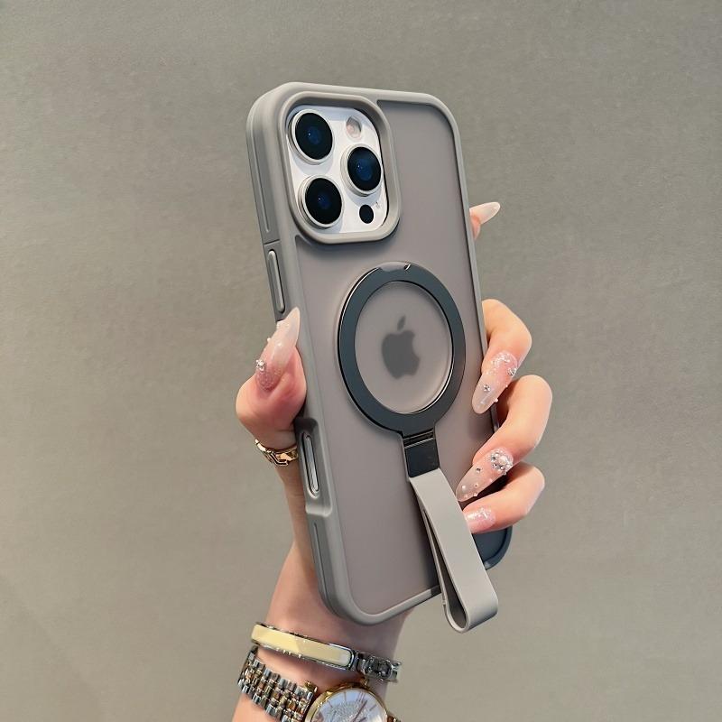 Ремешок на руку Магнитный кронштейн для чехла для телефона IPhone 17 Большое отверстие IPhone 15 Promax Прозрачный 14 Pro Премиум 13 Складной 12 Полная защита от падения 16pm