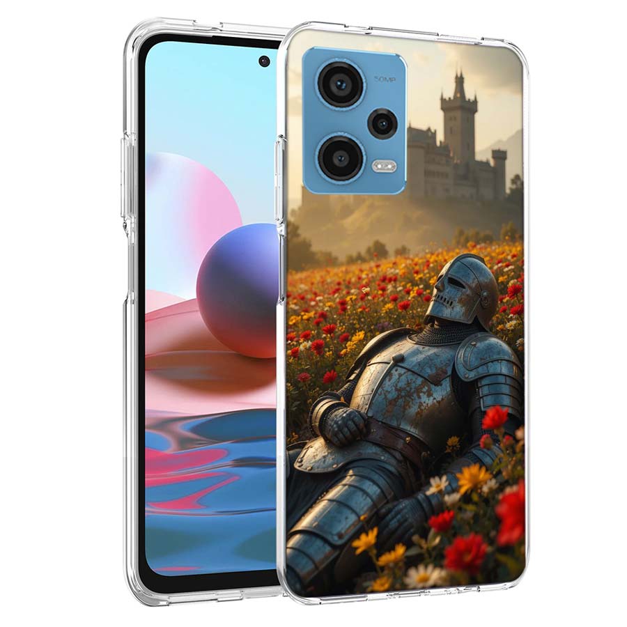 Чехол для телефона 'Цветочный Рыцарь Света' для Redmi Note 13 12 14 15 Pro Plus 13R 11 11T 11E 11S 10 Pro 10S 9 9S, Прозрачный TP