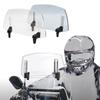 Motorcycle Windshield Extension Windscreen Deflector Adjustable Clip-on Windshield Universal for Most Motorcycle