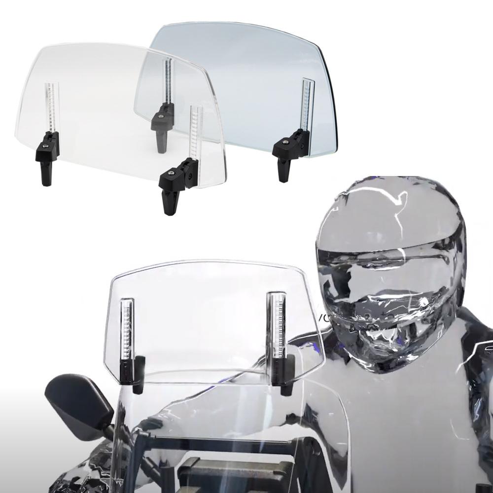 Adjustable Clip-on Windshield Universal for Most Motorcycle Dirt Bikes with Windshield