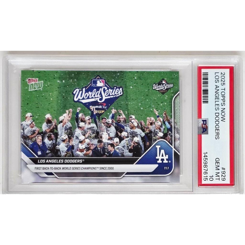 Used 2025 Topps Now LA Dodgers #929 PSA 10