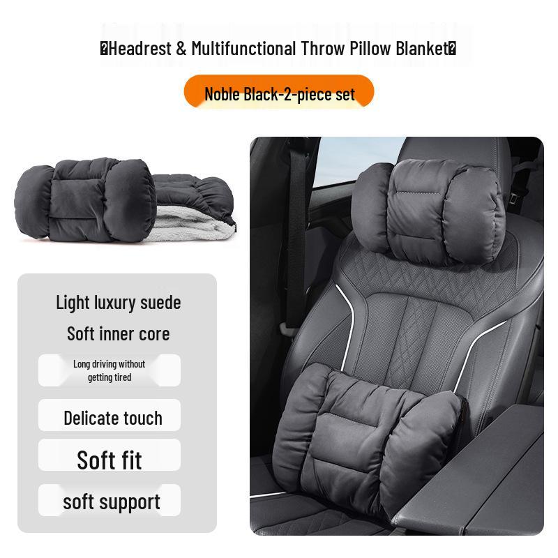 Zeekr 7X/009/007/007GT/MIX Plush Headrest Lumbar Pillow Blanket Combo