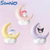 Genuine MINISO Sanrio Night Light Cinnamoroll Kuromi Kawaii Animation Soft Warm Light Decoration LED Bedside Lamp USB