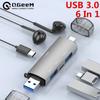 6 In 1 Card Reader Adapter USB 3.0 Type C To SD TF Memory Card Reader HUB For iPhone 16 15 Samsung PC Laptop Converter
