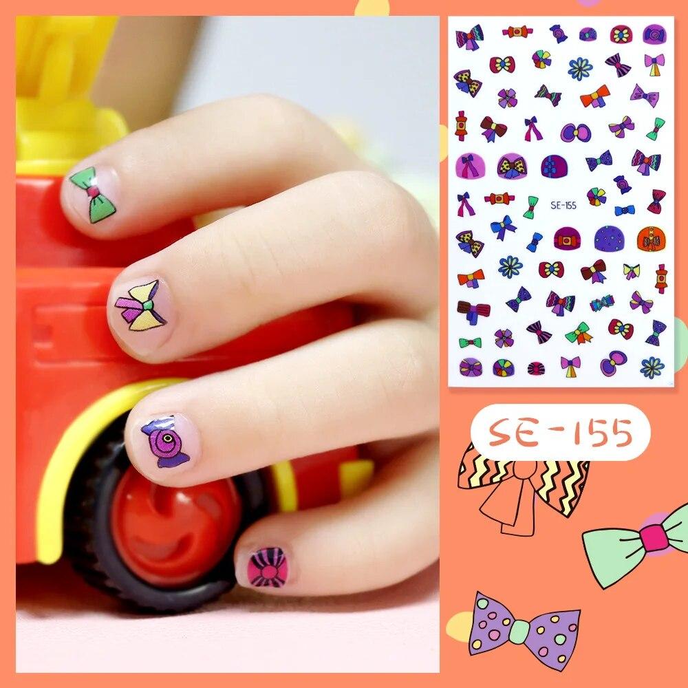 Новые детские наклейки для ногтей принцессы с героями мультфильмов, блестящие разноцветные цветы, наклейка «сделай сам», детская игрушка, каваи, украшения для девочек