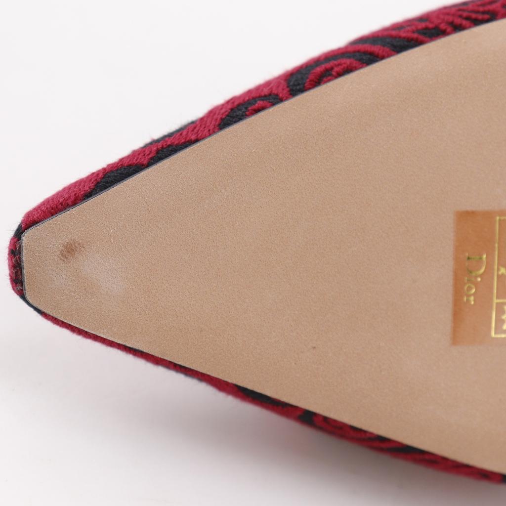 Dior J'ADIOR pumps KDP762DME36 Black / red cotton Women Used