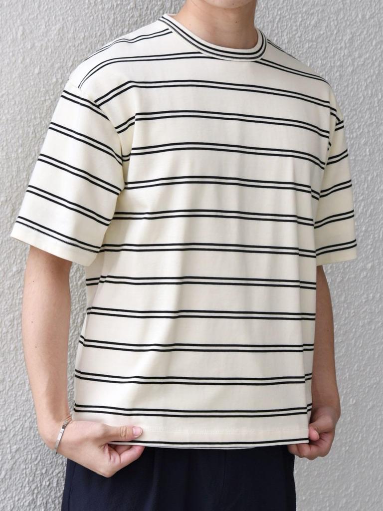 Ships Men's Retro Color Striped Sportswear T-Shirt, Custom Order, White, Size L (712100009)