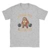 Harajuku TShirt Summer Kinda Fit Sorta Fat Fun Sloth Weightlifter Workout Gym Fashion T Shirts  Cotton Tshirt for Men Top Tees