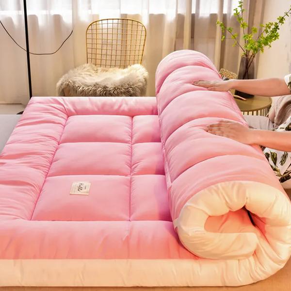 WTEMPO Высококачественный двусторонний матрас «Четыре сезона», однотонный, складной, толстый, мягкий, матрас для отеля, школы, общежития