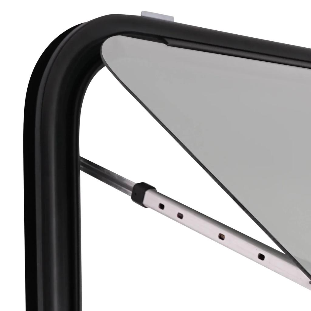 35.43" W x 21.65" H RV Exit/Push/Emergency Out Window with Screen Ultra Thick Tempered Glass Camper  for 1.18in Thickness Wall