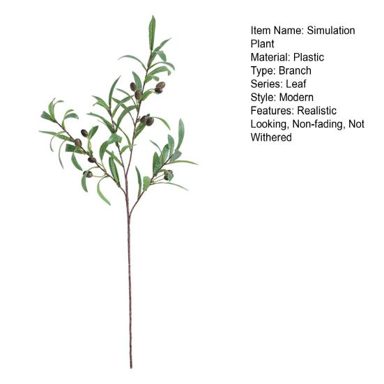 Имитация растения, не выцветающая, сделай сам, легкий уход, привлекательная, 4 раздвоенная искусственная оливковая ветвь с фруктами, сувениры для вечеринки