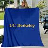 1pc Blanket - UC Berkeley Print Design, Lightweight Blanket for Sofa, Bed- Soft &Warm, Gift for All Seasons