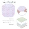 Hakochia Waterproof Baby Bibs 100% Cotton Super Soft Absorbent 4-Layer Unisex Dribble Bandana Bibs With Adjustable Snaps for Boys Girls Infants