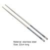 3 пары полезных палочек для еды из нержавеющей стали, простые в использовании, нескользящие серебряные нескользящие палочки для еды для банкета, ресторана, кухни