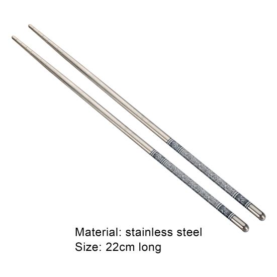 3 пары полезных палочек для еды из нержавеющей стали, простые в использовании, нескользящие серебряные нескользящие палочки для еды для банкета, ресторана, кухни