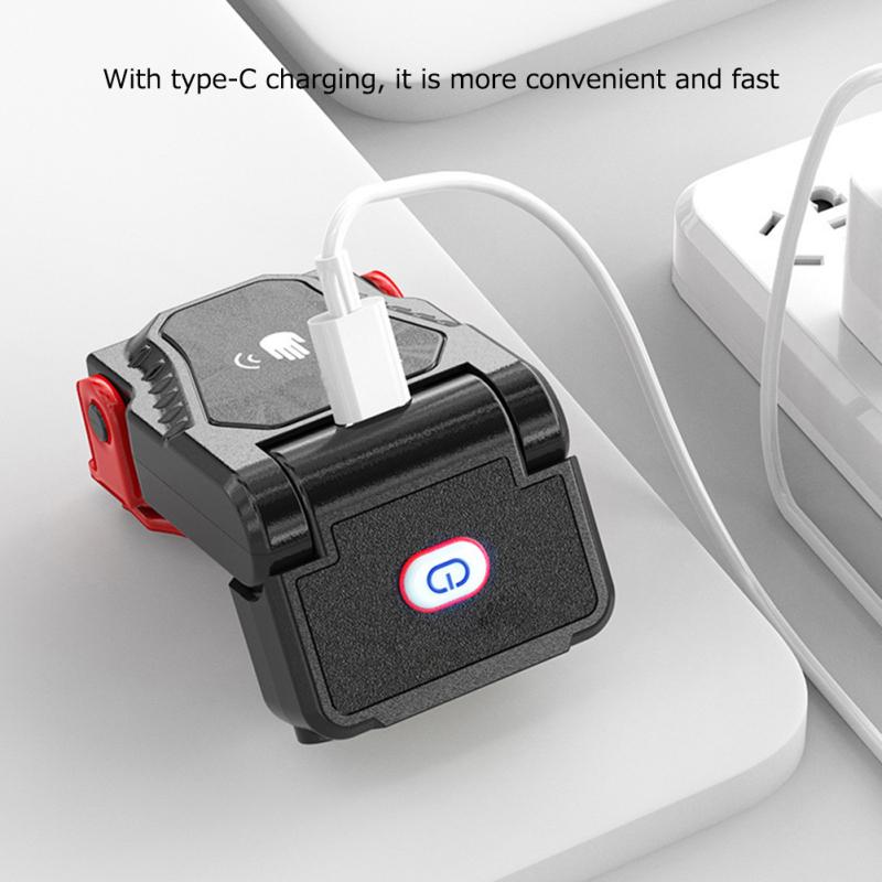 Портативный светодиодный сенсорный налобный фонарь, супер яркий клипсовый светильник, фара для кемпинга, перезаряжаемый регулируемый угол для бега, пешего туризма