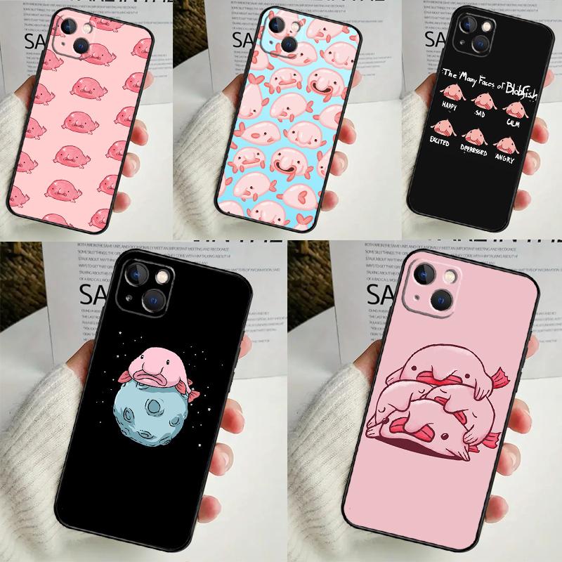 Blobfish Phone Case For iPhone 14 13 12 11 16 15 Pro Max Plus Mini 7 8 X XR XS Max Soft Cover