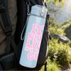 1PC It Is Never Luck It Is God Faith Print 750ml Color Plastic Sports Water Bottle Leakproof Flip Straw Lid Suitable for Sports Office Home Use