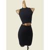 American Single Accessible Luxury High-End Knitted Two-Piece Hip Skirt Vest Suit