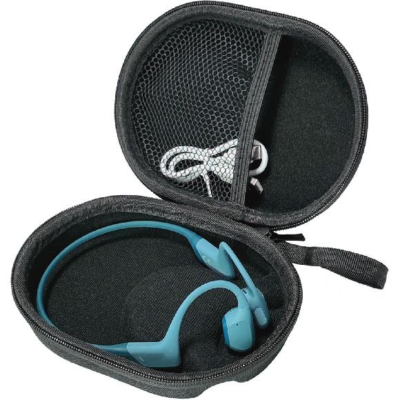 Hard Case Compatible with SHOKZ New OpenRun Pro 2/OpenRun/OpenRun Mini/OpenRun Pro Mini/SHOKZ OpenMove wireless earbuds,Black(Case Only)