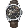 Мужской RK-AV0008Y (Современный скелетон мужской) Круглые часы из коричневого нержавеющего материала
